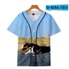 ファッショナブルなカスタマイズされた野球ジャージカジュアル3D男性の細い野球のシャツ快適なトレーニングジャージ007