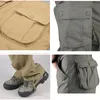 Męskie spodnie Faliza Calças de Carga Masculina Multi Bolsos Estilo Militar Tático Algodão Outwear Masculino Em Linha Reta