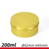 Gold Red Black White Nail Derocation Crafts Pot Bottle Empty Aluminum Cream Jar Tin 5 10 15 30 50 100g Cosmetic Lip Balm Containers