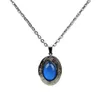 Palace temperature sensitive color changing Pendant Necklace stainless steel O-chain