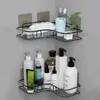 Rangement de cuisine Accessoires de salle de bain Étagère de douche Support mural Support de shampoing avec ventouse sans perçage Organisateur de bureau 211102
