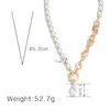 Punk Asymmetric Charm Chain Pearl Necklace For Women Baroque Irregular Pendant Long Toggle Chain 2023 New Trendy Jewelry Gifts9851539