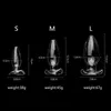 Nxy Anal Toys Zerosky 3 Size Anchor Hollow Glass Plug Speculum Butt Expander Prostate Massager Sex for Women Men 1217