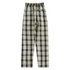 [EAM] Plaid Slit Pockets Casual High Elastic Waist Trousers Loose Fit Full Pants Women Fashion Spring Summer 1DD8381 210512