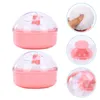 Sponges Applicators Cotton 2Pcs Portable Powder Puff Baby Kids Body Talcum With Storage Box5295051