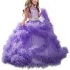 Kids' Party Wear Girls White Wedding Gowns Baby Princess Dress Children Ball Dresses Gown