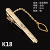 2019 6cm Mans Copper Trendy Rust-proof Gold Tie Clip Simple Business Accessories Gifts for Men