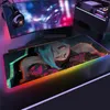 Arcane Superweiches Gaming-Mauspad mit LED-Hintergrundbeleuchtung, USB, LOL, Schreibtischunterlage, League of Legends Jinx Jayce Vi, individuelles RGB-Mauspad, Geschenk 6203739