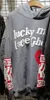 Hoodies Lucky Me I See Ghosts Hoodie Red Heart Feel Logo Sweatshirts Pullover Männer Frauen Schaumdruck 3D342d