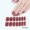 Eleganta naglar klistermärken för kvinnor Flickor Shining DIY Fashion Nail Sticker Dekaler Sheet 14 stips