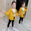 Girls Coat Embroidery Girl Spring Autumn Children's Jacket Casual Style Winter Clothes 6 8 10 12 14 210527