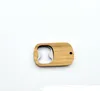 Wood Beer Bottles Openers Bar Blade Vintage Wooden Handle Stainless Steel Bartender Bottle Opener SN2544