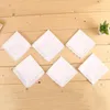 nouveau Blanc Dentelle Mince Mouchoir Femme Cadeaux De Mariage Décoration De Fête Serviettes En Tissu Plaine Blanc DIY Mouchoir 25 * 25 cm EWB7944