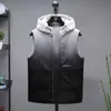 Hommes Mode Casual Gilet Veste Épais Chaud Printemps À Capuche Sans Manches Gilet Coton Gilet Gilet Veste Hommes 211104