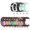 Siliconenvervanging riemen band voor Samsung Galaxy horloge 4 klassieke 40mm 44mm 42mm 46mm hybride dubbele kleur lus armband 20pcs / lot