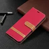 Cowboy Jean Canvas PU Leather Wallet Flip Cover Case for Samsung A10 A20 A30 A40 A50 A70 A51 A71 A21 A01 A02 A11 A41 A31 A12 A32 A52 A72 A825G