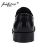 Dress Shoes Formal Handmade Man Bridal Flats Genuine Leather Male Oxfords Brand Round Toe Derby Men's Footwear VK80