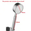 304 Stainless Steel Shower Head Pressure Booster Water Saving Bathroom Technical Thermal Insulation Shower Head Rainfall H1209