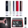 Electric Wine Opener Automatic Bottle Corkscrew Professional Red Wine Opener Foil Cutter Set for Kitchen Tool Drop gift 210817