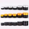 5g 10g 15g 20g 30g 50g Amber Brown Glass Bottle Face Cream Jar Refillable Bottles Cosmetic Makeup Storage Container Pot with Gold Silver Black Lids and Inner Liners