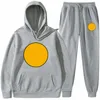 Heren Trainingspakken Sweatshirt Set Smiley Face Print Sweatshirts met capuchon Joggingbroeken voor mannen en vrouwen Koppelpak Designer High Street Sets S-XXXL