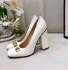 2021 luxury Classic Office Professional thick heel shoes women's sexy party 10cm size us35-41 996