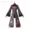 Game Genshin Impact Cosplay Hutao Costume Carnival Halloween Costumes Women Party Dress Mundur Cartoon Strój Hu Tao Cosplay Y0903