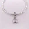 925 perles en argent sterling orchidée émail blanc charmes convient aux bracelets de bijoux de style Pandora européen collier 791554EN12 AnnaJewel