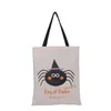 6 Stile große Halloween -Einkaufstaschen Party Leinwand Trick oder Behandlungshandtasche Kreatives Festival Spinnen Süßigkeit Geschenktüte für Kinder GB0928