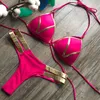 Traje de baño para mujer Bikini de piel de serpiente con empalme de bronce Trajes de baño sexy para mujer Mezcla comercial 9 colores Características Traje de baño 5581570