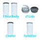 4 in 1 16oz Sublimation Can Cooler Straight Tumbler Stainless Steel Can Insulator Vacuum Insulated Bottle Cold Insulation DD9495128