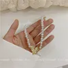 2021 Korean Pearl Beads Chokers Trendy Woman Metal Heart Pendant Necklace Fashion Casual Wedding Jewelry