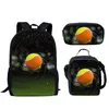 男の子の女の子のためのスクールバッグブックバッグ子供たち3 dテニスボールプリント子供のバックパック学校バッグ子供ブックの肩の肩mochila2021