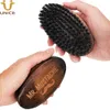 MOQ 100pcs OEM Custom LOGO Retro Beard Brush Premium Wooden Facial Brushes with Boar Bristle Hair Amazon Supply