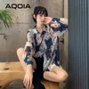 Blusa holgada con estampado Floral Vintage de primavera para mujer, camisa abotonada de retazos de gran tamaño para mujer, ropa de manga larga para mujer 210521