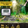 Metal Detectors Underground Detector TC-800 High Sensitivity Gold Digger Treasure Depth 2.5m IP68 Pointer