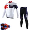 IAM Team Mens Jazda na rowerze Jersey Zestaw Koszule z długim rękawem (BIB) Spodnie Garnitur MTB Outfits Bike Racing Rower Uniform Outdoor Sports Wear Ropa Ciclismo S21050794