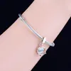 925 Sterling Silver Fit Pandora Charms Bracelet Collier Pendentif Reine Regal Couronne Dangle Femmes DIY Bijoux Berloque242D