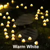 Strings Solar LED Light Outdoor Mushroom Garden Decoration Lights IP66 Waterproof Garland Furniture Decor Cell Fairy