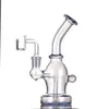 Rökning Aeecssories Glas vattenpipor Bongs Vattenpipor Dab Rigs Smoke Pipe Liten storlek Plätering Färg med 14 mm fog Quartz Banger Bong Dab Rigg