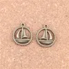 80 stks Antiek Zilver Brons Plated Sailing Ship Charms Hanger DIY Ketting Armband Bangle Bevindingen 16mm