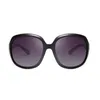 Classic Round Polarized Sunglasses Women Oversized Gradient Ladies Sunglass Retro Designer Star Brand Black