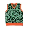 leopard men Luxury golf Camouflage Le Fleur Tyler The Creator Knit Casual Sweaters Vest sleeveless Asian Size Drake #M14 210820