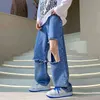 Lappster Y2K Tie Dye Ripped Baggy Jeans f￶r m￤n 2022 Streetwear Graphic Korean Fashion Pants Fashions Sweatpants 0309