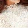 Весна плюс размер белая рубашка блузка женщины цветочные кружевные рубашки с длинным рукавом хлопок офисные дамы топы Blusas Mujer 1695 210512