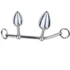 Chastity Belt Rope Hook Butt Plug For Women Locking Anal Sex Toy Female Anals Vagina Double Ball Plugs