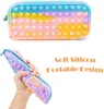 Pencil Bags 21 Colors Push Case Bubble Pen Holder Silicone Sensory Game Shockproof Water Suitable For Students Gifts