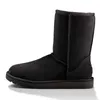 2021 Arrivo Stivali da UGGs neve Scarpe da donna Australia Australiana Inverno Luxurys Designer Boot Black Navy Blu Rosa Satin Caviglia