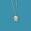 Pendant Necklaces 1 Pair Cartoon Cute Couples Men Women Paired Pendants Necklace Hip Hop Fashion Chain Girl Friend Accessories Student Siste