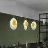 Lâmpadas pendentes Luzes modernas Ovo Lâmpada de cozinha cozinha sala de jantar luminárias barras de barra decoração de quarto iluminação caseira industrial